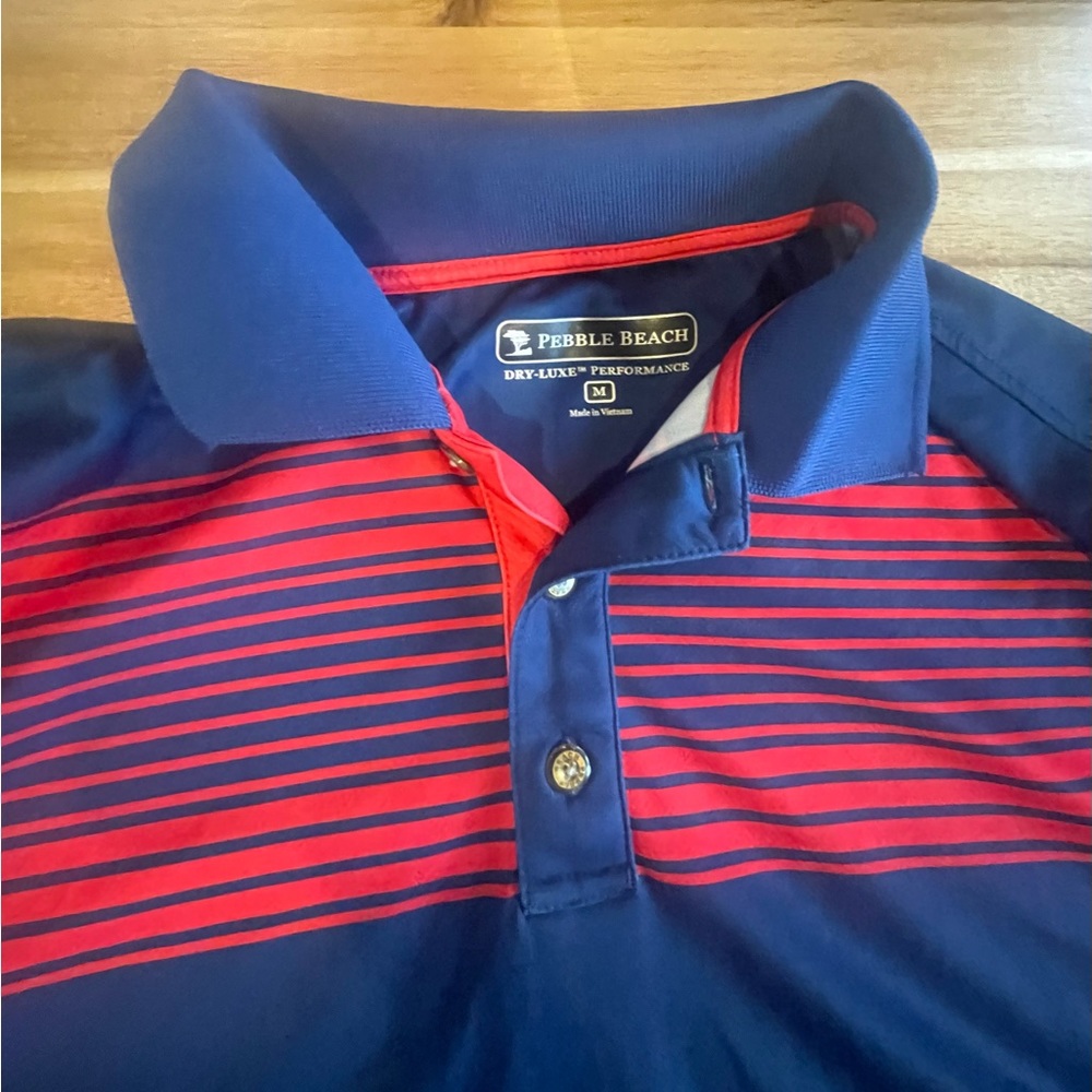 Pebble Beach performance golf shirt, medium